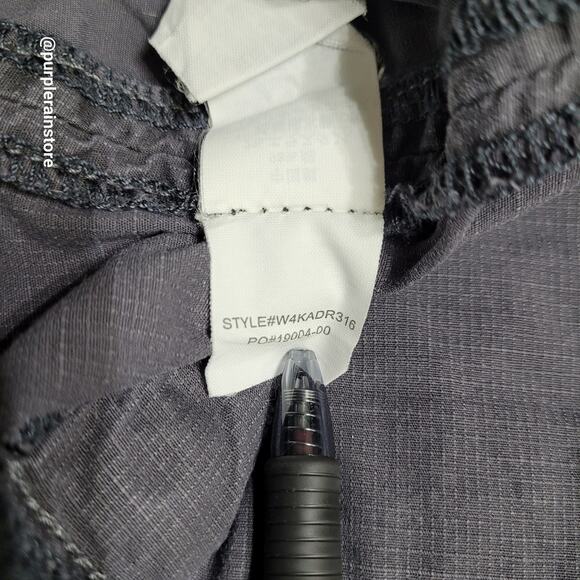 Prana Cargo Joggers 6 Low Rise Rip Stop Blue Gray Stretch Preppy Gorpcore - Picture 5 of 12